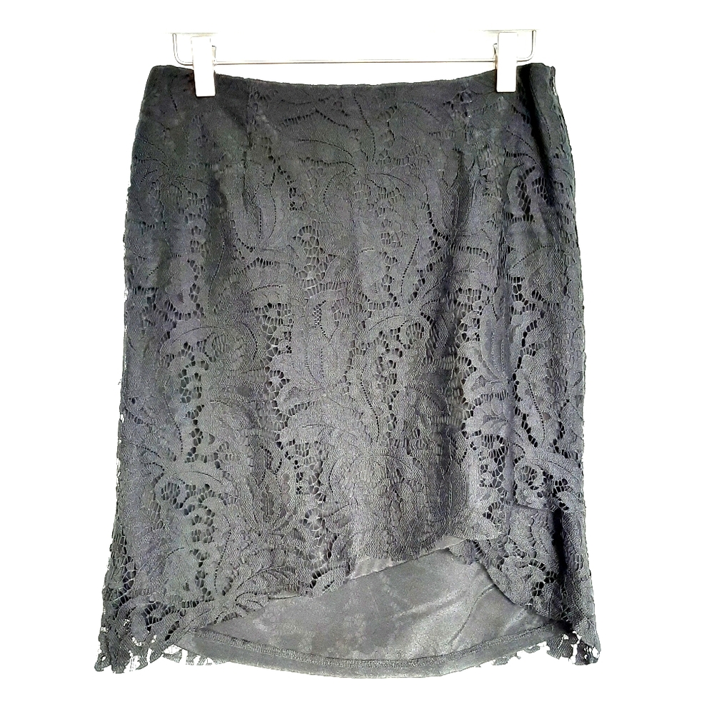 Stella Morgan Lace Black Skirt with Lining